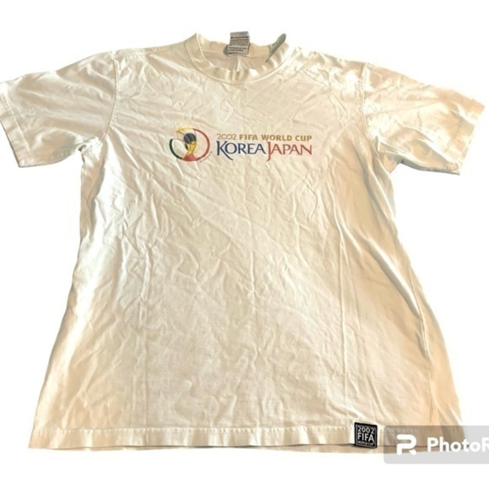 Vintage FIFA World Cup 2002 Korea Japan Official License Product Tee Top T-shirt
